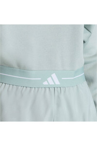 adidas sudaderas deportivas mujer HYPERGLAM 3-STRIPESPED CREW NECK AZUL vista detalle
