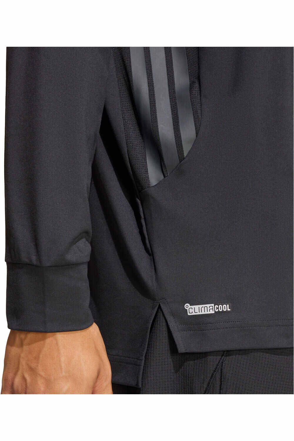 adidas sudaderas deportivas mujer TECH ESSENTIALS WORKOUT 1/4 ZIP NEGRO 03