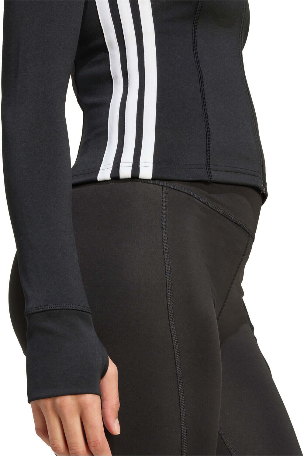 adidas sudaderas deportivas mujer WORKOUT ESSENTIALS 3-STRIPES NEGRO 03