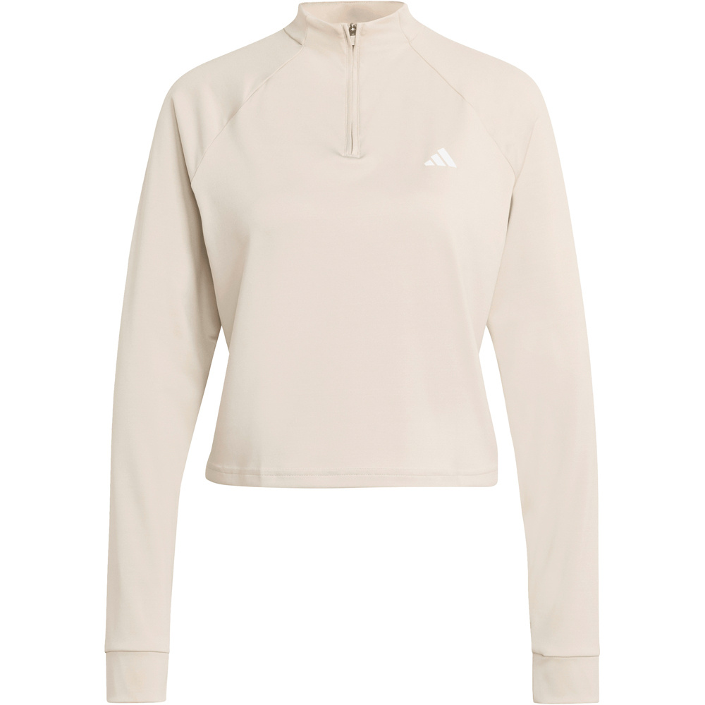 adidas sudaderas deportivas mujer WORKOUT ESSENTIALS MINIMALNDING 1/4 ZIP COVER UP AZUL 04