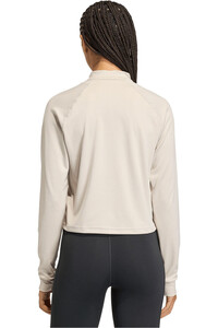 adidas sudaderas deportivas mujer WORKOUT ESSENTIALS MINIMALNDING 1/4 ZIP COVER UP AZUL vista trasera