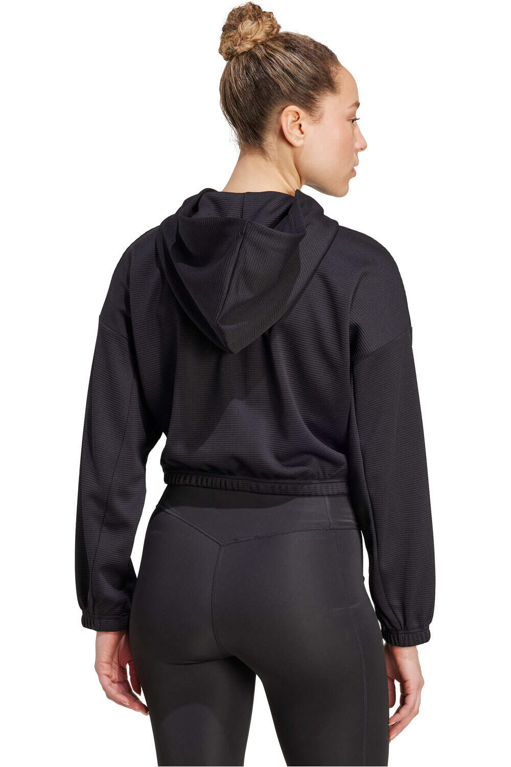 adidas sudaderas deportivas mujer YOGA POUREMOTION NEGRO vista trasera