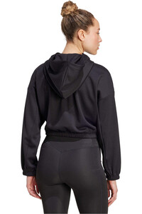 adidas sudaderas deportivas mujer YOGA POUREMOTION NEGRO vista trasera