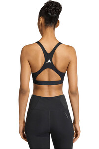 adidas sujetadores deportivos OPTIME ESSENTIALS NEGRO vista trasera