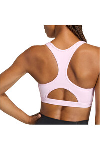 adidas sujetadores deportivos OPTIME ESSENTIALS WORKOUT 3-STRIPES MEDIUM SUPPORT ROSA 03