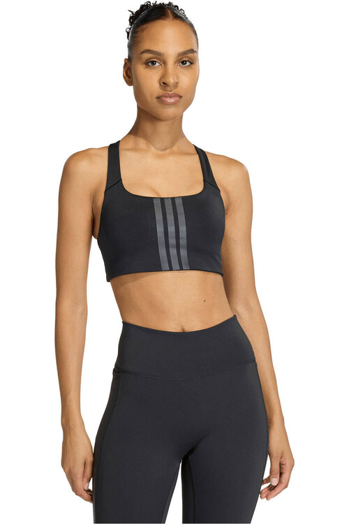 ADIDAS OPTIME WORKOUT 3-STRIPES MEDIUM SUPPORT negro