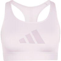 adidas sujetadores deportivos POWERREACT BIG LOGO ROSA 03