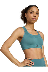 adidas sujetadores deportivos TLRD IMPACT HIGH SUPPORT VERDE vista detalle