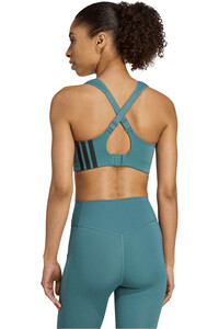adidas sujetadores deportivos TLRD IMPACT HIGH SUPPORT VERDE vista trasera