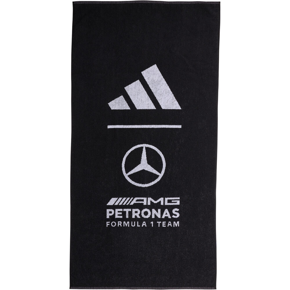 adidas toallas playa MERCEDES AMG PETRONAS FORMULA 1 TEAM NEGRO vista frontal