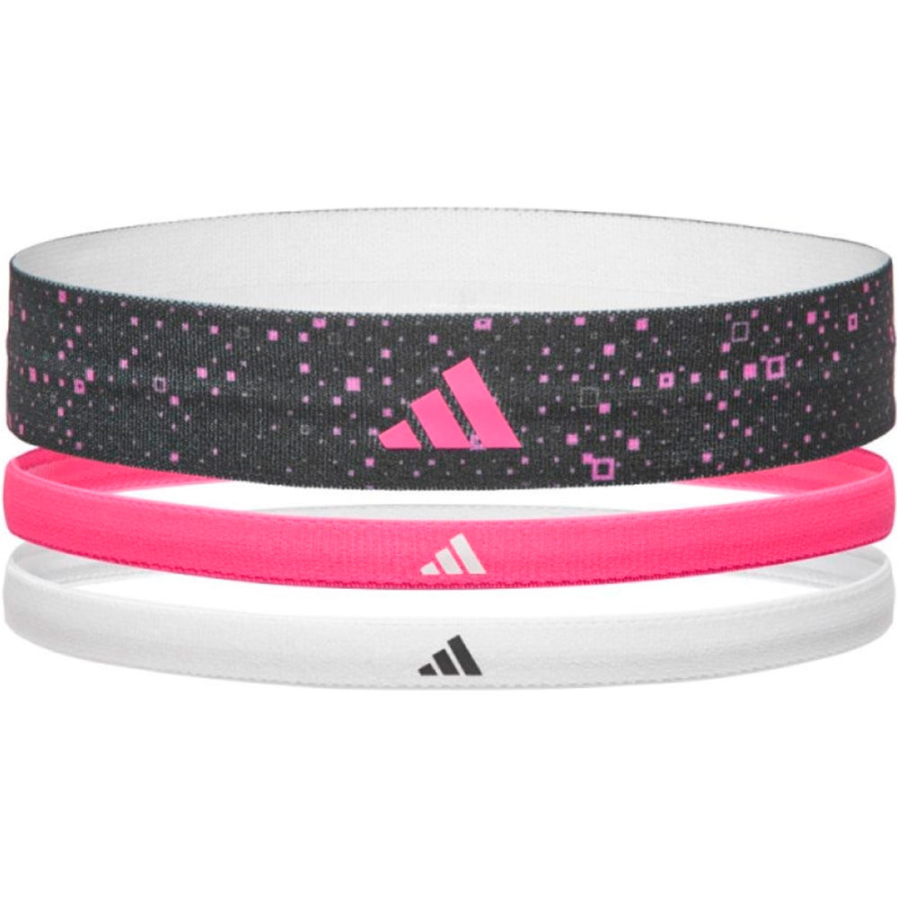 adidas varios running HAIRBANDS (GRAPHIC) SET 3 UNIDADES  vista frontal