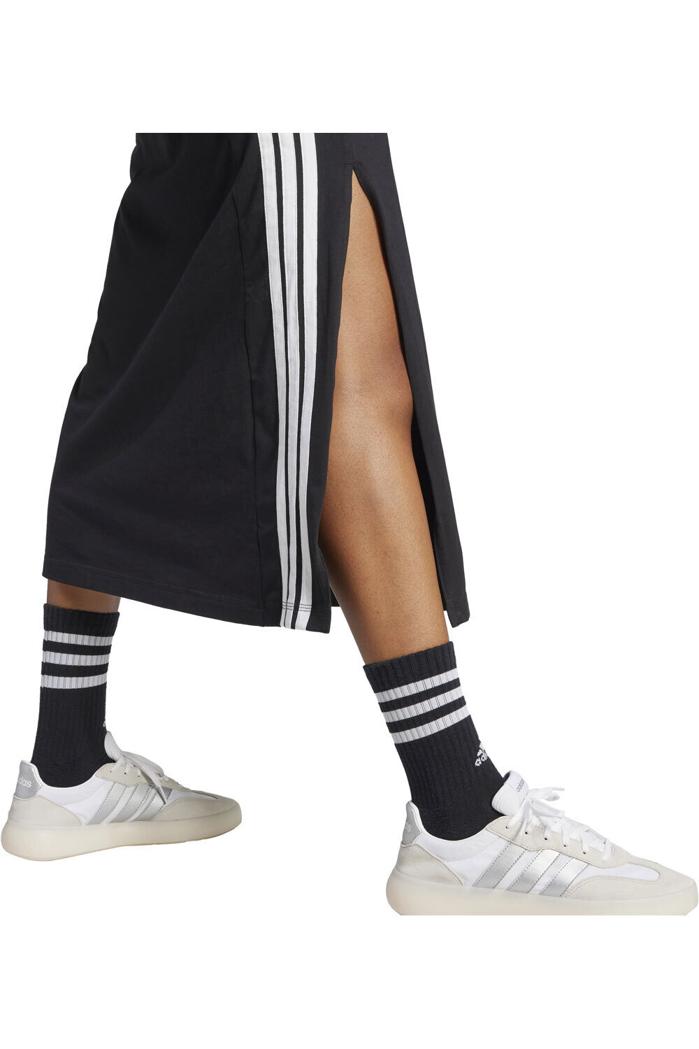 adidas vestidos mujer ESSENTIALS 3-STRIPES NEGRO 04