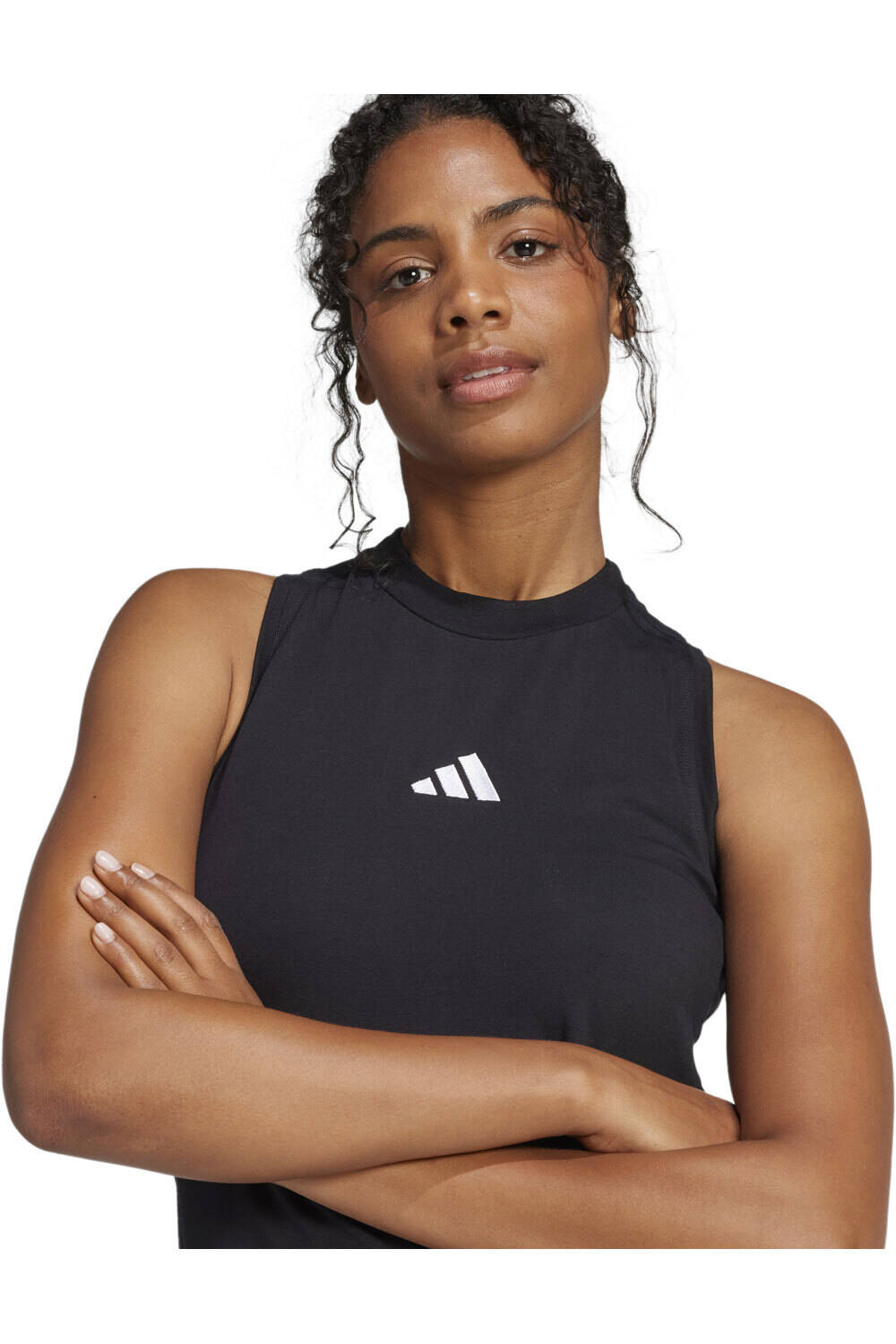 adidas vestidos mujer ESSENTIALS 3-STRIPES NEGRO 05