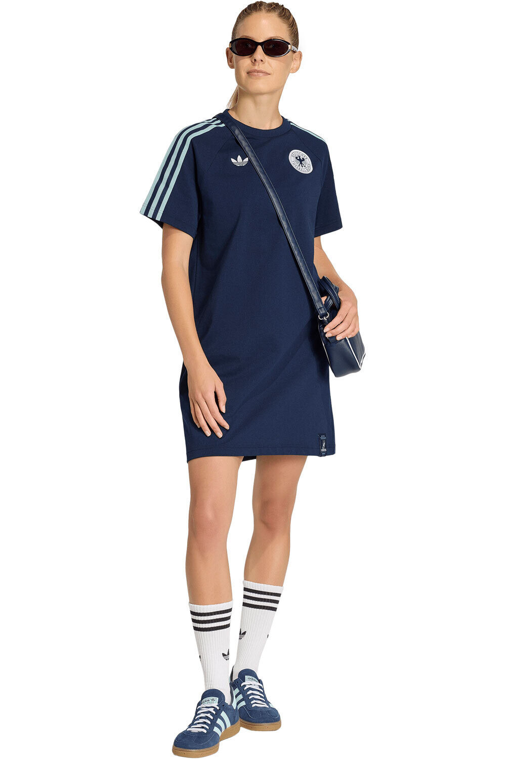 adidas vestidos mujer ORIGINALS ALEMANIA AZUL vista detalle