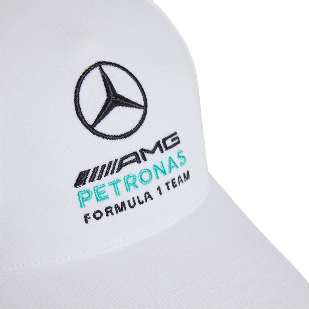 adidas visera lona AMG MERCEDES DNA BLANCO 03