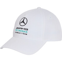adidas visera lona AMG MERCEDES DNA BLANCO vista frontal