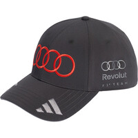 adidas visera lona AUDI REVOLUT F1 TEAM GABRIEL BORTOLETO GRIS vista frontal