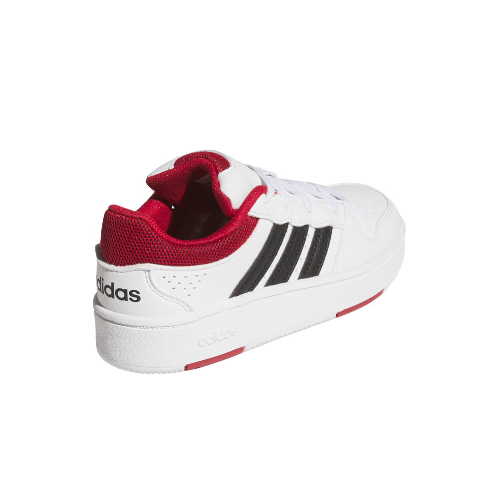 adidas Zap. Basket Baja Inf HOOPS CLASSIC BLANCO vista trasera