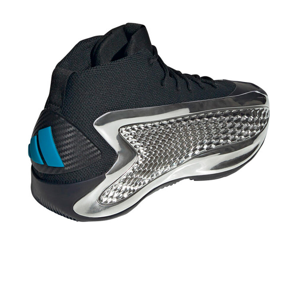 adidas zapatilla baloncesto ANTHONY EDWARDS 1 NEGRO vista trasera