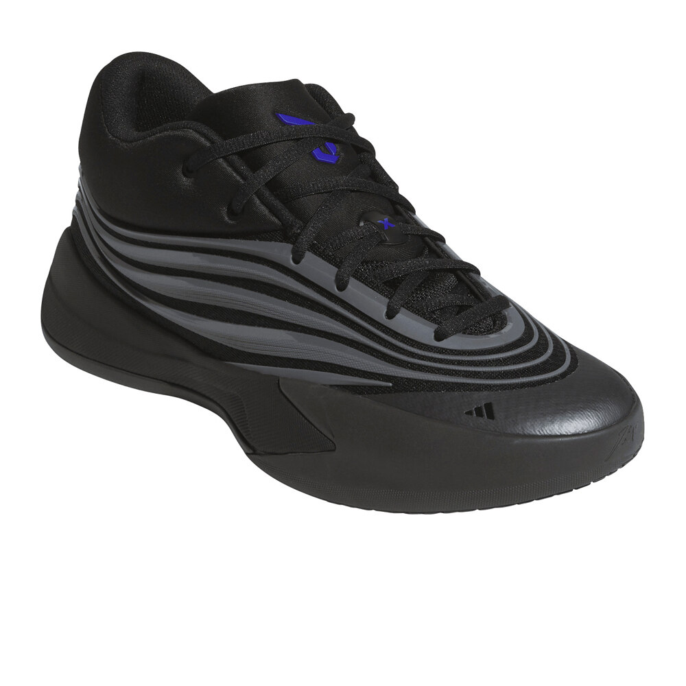 adidas zapatilla baloncesto DAME X NEGRO lateral interior