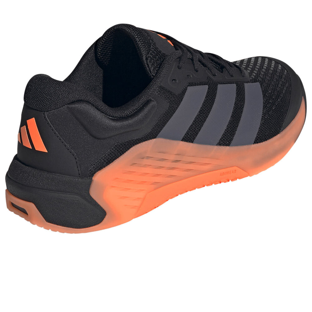 adidas zapatilla cross training hombre DROPSET 4 POWER TRAINER GRIS vista trasera