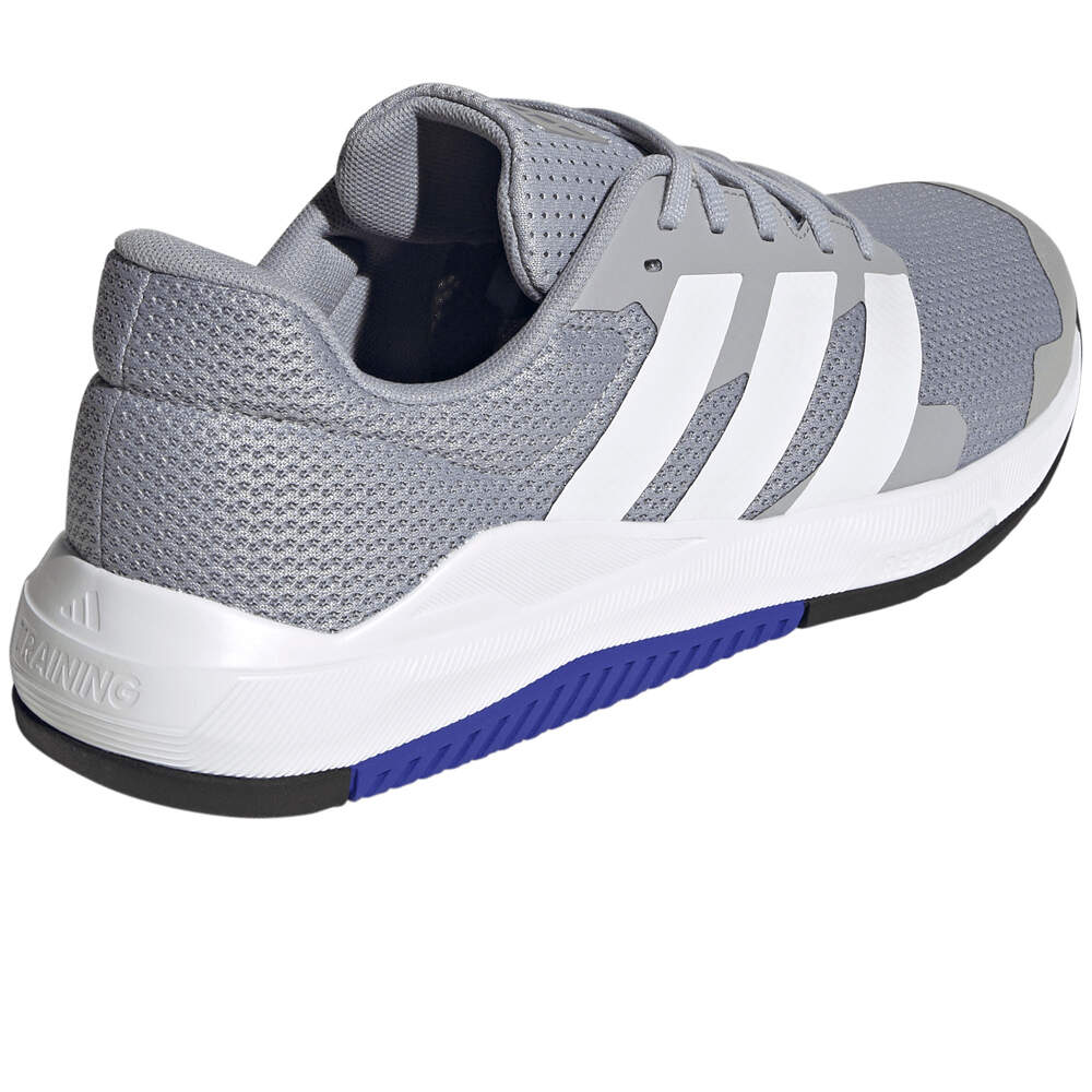 adidas zapatilla cross training hombre DROPSET BASE GRIS vista trasera