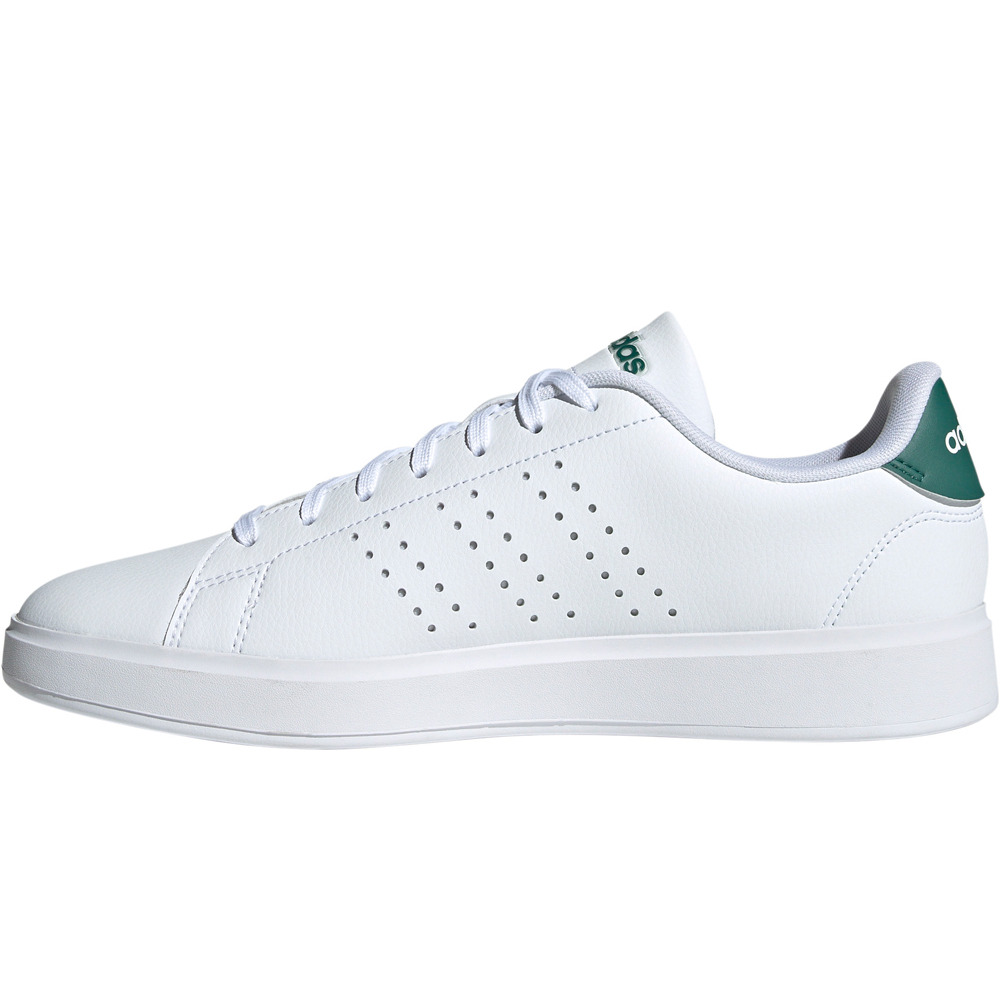 adidas zapatilla moda hombre ADVANTAGE 2.0 BLANCO puntera