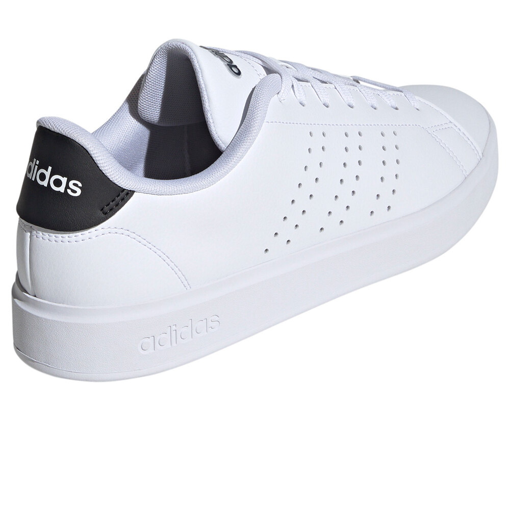 adidas zapatilla moda hombre ADVANTAGE 2.0 BLANCO vista trasera