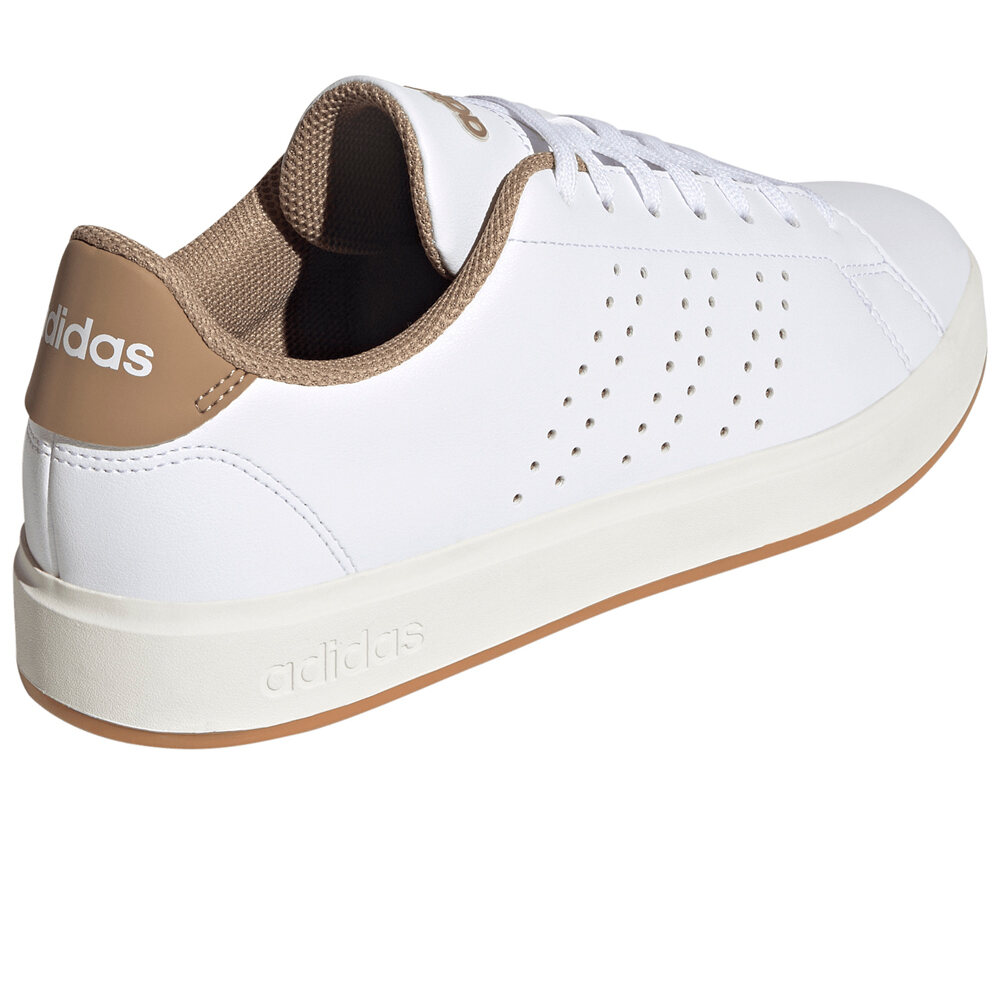 adidas zapatilla moda hombre ADVANTAGE 2.0 BLANCO vista trasera