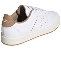 adidas zapatilla moda hombre ADVANTAGE 2.0 BLANCO vista trasera