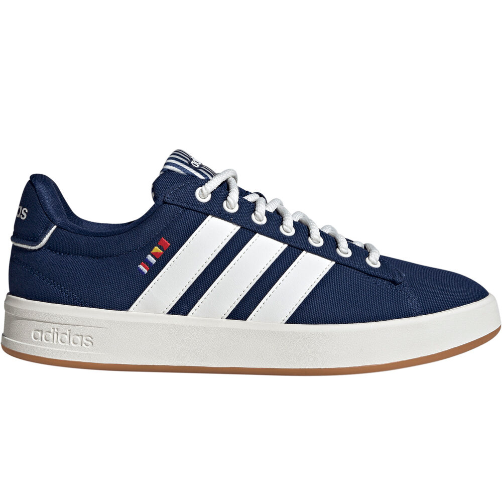 adidas zapatilla moda hombre GRAND COURT 3.0 AZUL lateral exterior