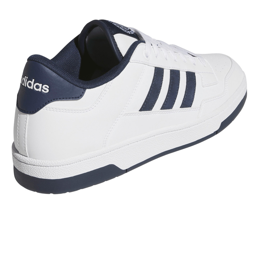adidas zapatilla moda hombre RAPID COURT LOW BLANCO vista trasera