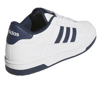 adidas zapatilla moda hombre RAPID COURT LOW BLANCO vista trasera