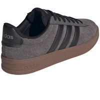 adidas zapatilla moda hombre ZAPATILLA GRAND COURT 3.0 MARRON vista trasera