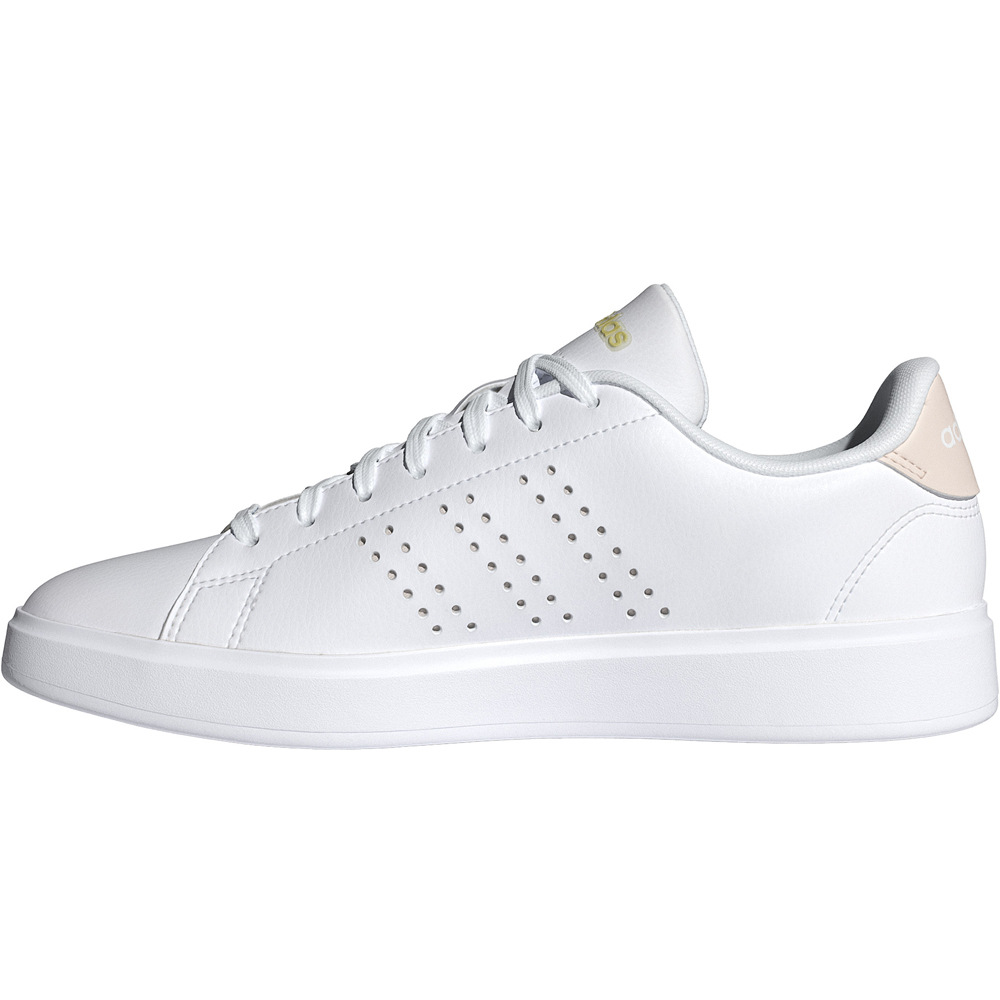 adidas zapatilla moda mujer ADVANTAGE 2.0 BLANCO puntera
