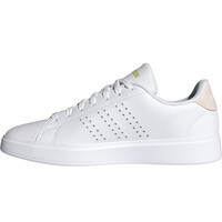 adidas zapatilla moda mujer ADVANTAGE 2.0 BLANCO puntera