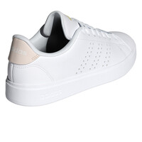 adidas zapatilla moda mujer ADVANTAGE 2.0 BLANCO vista trasera