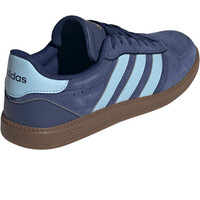 adidas zapatilla moda mujer BREAKNET SLEEK AZUL vista trasera