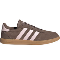 adidas zapatilla moda mujer BREAKNET SLEEK MARRON lateral exterior