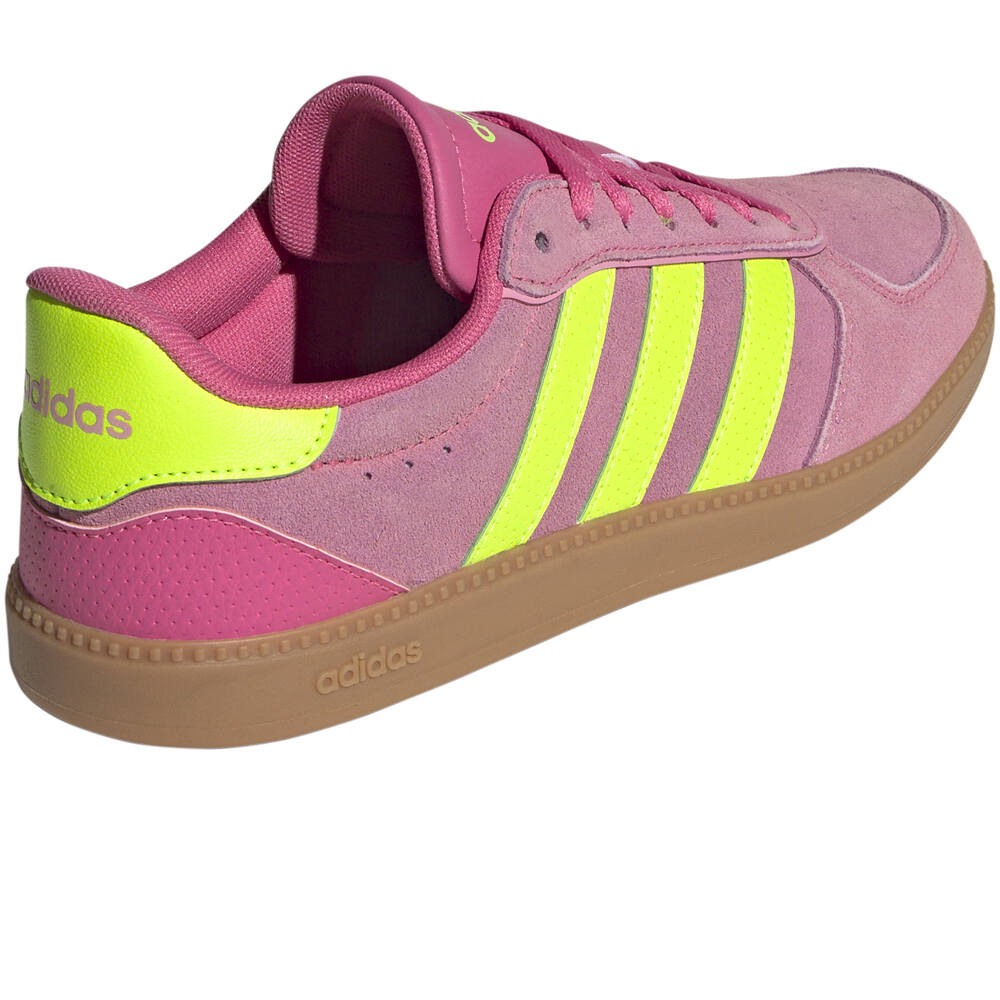 adidas zapatilla moda mujer BREAKNET SLEEK ROSA vista trasera