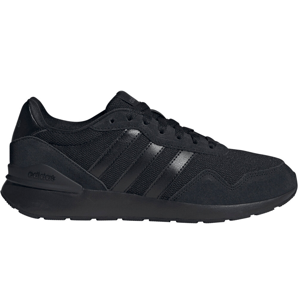 adidas zapatilla moda mujer RUN 60S 4.0 NEGRO lateral exterior
