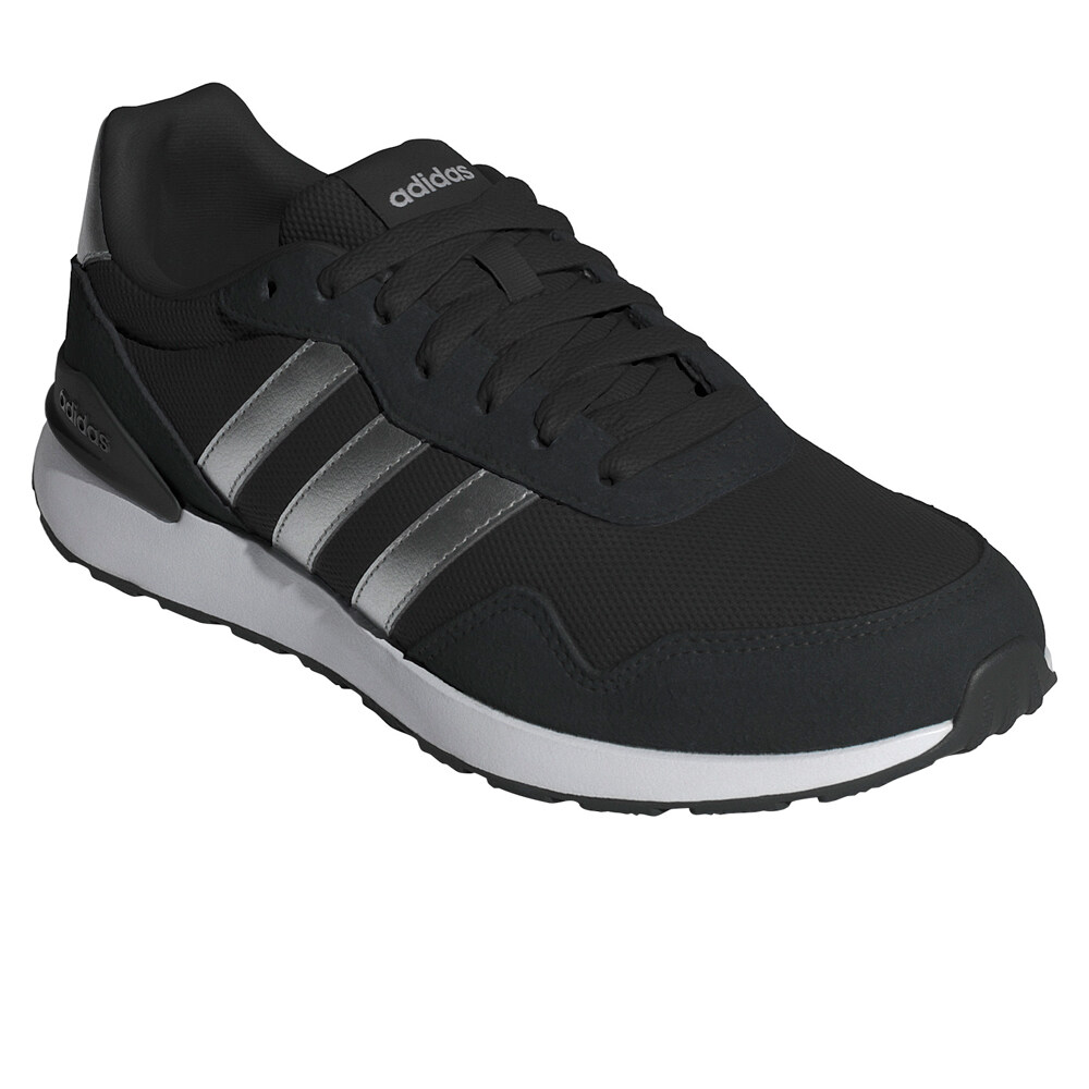 adidas zapatilla moda mujer RUN 60S 4.0 NEGRO lateral interior