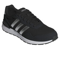 adidas zapatilla moda mujer RUN 60S 4.0 NEGRO lateral interior