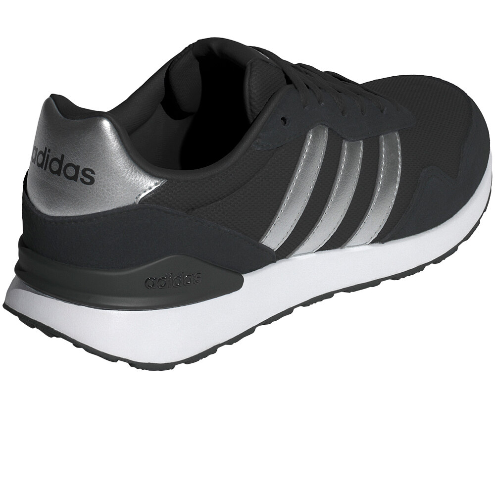 adidas zapatilla moda mujer RUN 60S 4.0 NEGRO vista trasera