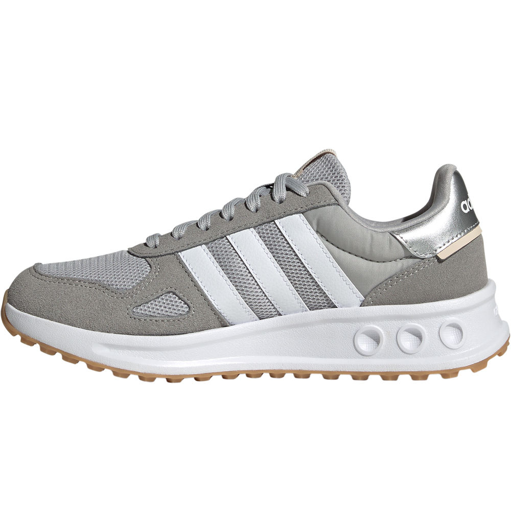 adidas zapatilla moda mujer RUN 84 GRIS puntera