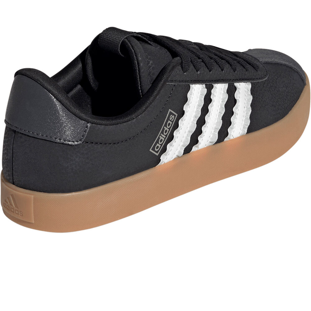 adidas zapatilla moda mujer VL COURT 3.0 NEGRO vista trasera