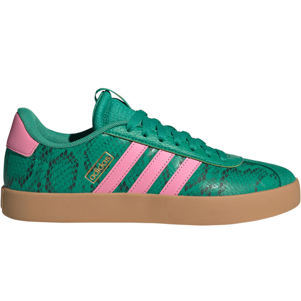 adidas zapatilla moda mujer VL COURT 3.0 VERDE lateral exterior