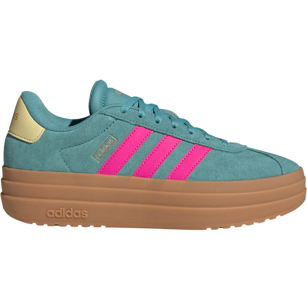 adidas zapatilla moda mujer VL COURT BOLD VERDE lateral exterior