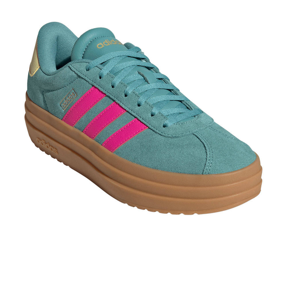 adidas zapatilla moda mujer VL COURT BOLD VERDE lateral interior
