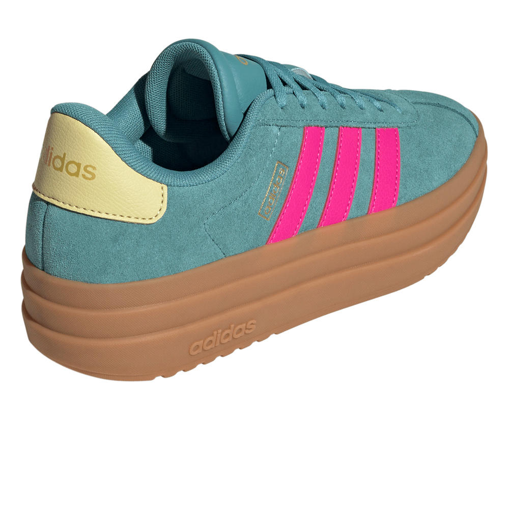 adidas zapatilla moda mujer VL COURT BOLD VERDE vista trasera